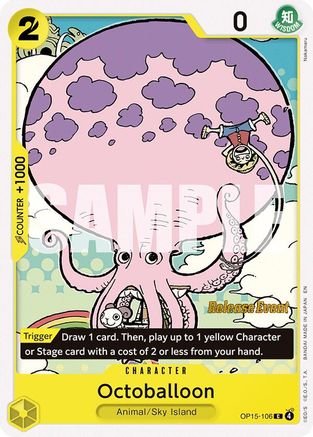 Octoballoon (OP15-106) - Adventure on Kami's Island Release Event Cards - Card Brawlers