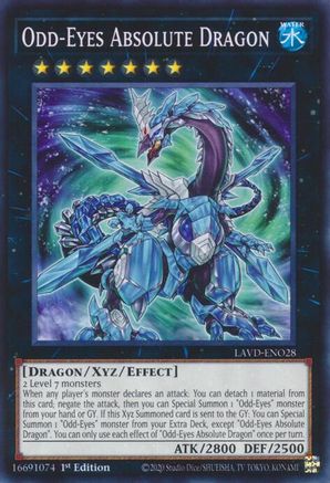 Odd-Eyes Absolute Dragon (LAVD-ENO28) - Legendary Arc-V Decks 1st Edition - Card Brawlers