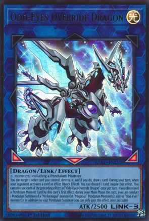 Odd-Eyes Override Dragon (LAVD-ENO38) - Legendary Arc-V Decks 1st Edition - Card Brawlers