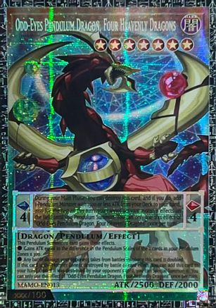 Odd-Eyes Pendulum Dragon, Four Heavenly Dragons (GMR) (MAMO-EN013) - Magnificent Monsters 1st Edition - Card Brawlers