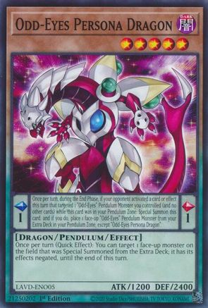 Odd-Eyes Persona Dragon (LAVD-ENO05) - Legendary Arc-V Decks 1st Edition - Card Brawlers