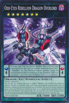 Odd-Eyes Rebellion Dragon Overlord (LAVD-ENO30) - Legendary Arc-V Decks 1st Edition - Card Brawlers