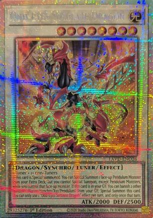 Odd-Eyes Solblaze Dragon (Starlight Rare) (LAVD-ENO26) - Legendary Arc-V Decks 1st Edition - Card Brawlers