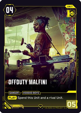 Offduty Malfini (B004) - The Heist Beta Starter Deck - Card Brawlers