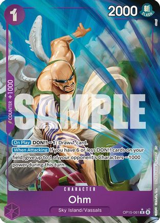 Ohm (Alternate Art) (OP15-061) - Adventure on Kami's Island Foil - Card Brawlers