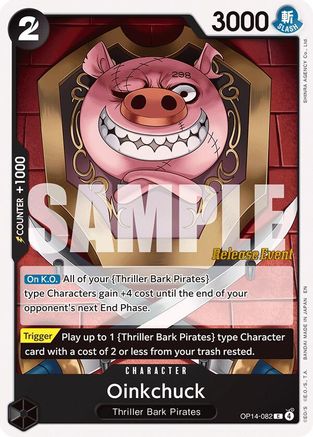Oinkchuck (OP14-082) - The Azure Sea's Seven Release Event Cards - Card Brawlers