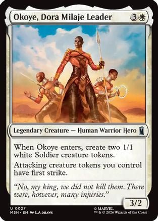 Okoye, Dora Milaje Leader (MSH-027) - Marvel Super Heroes - Card Brawlers