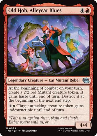 Old Hob, Alleycat Blues (TMT-099) - Teenage Mutant Ninja Turtles - Card Brawlers