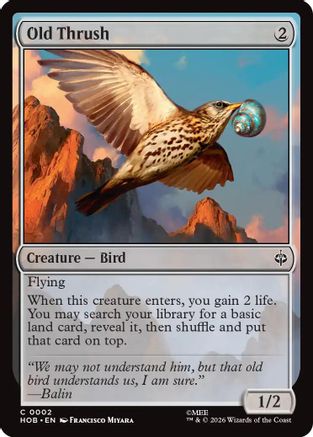 Old Thrush (HOB-002) - The Hobbit - Card Brawlers