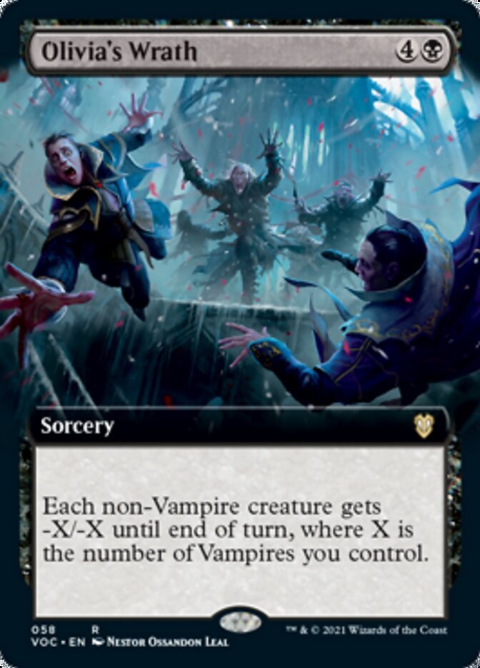 Olivia's Wrath (Extended Art) [Innistrad: Crimson Vow Commander] - Card Brawlers