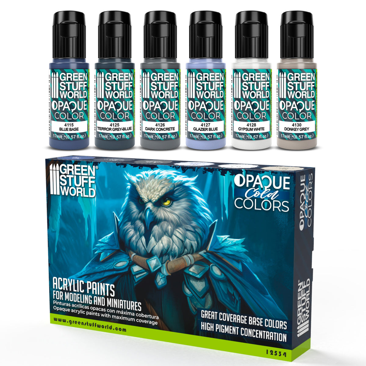 Opaque Paint Set - Cold Colours - Green Stuff World - Card Brawlers | Quebec | Canada |