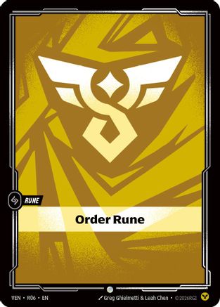 Order Rune (R06) - Vendetta - Card Brawlers