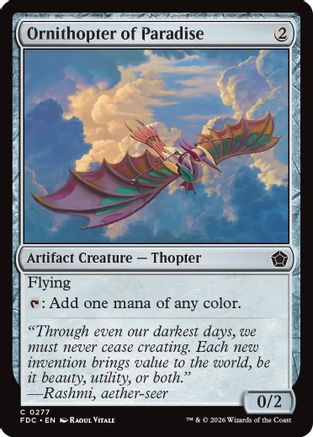 Ornithopter of Paradise (FDC-277) - Commander: Foundations - Card Brawlers