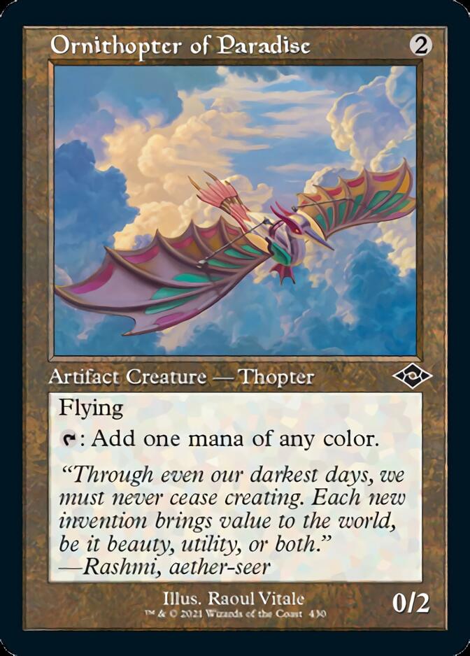 Ornithopter of Paradise (Retro Foil Etched) [Modern Horizons 2] - Card Brawlers