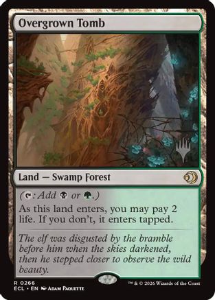 Overgrown Tomb (PPECL-266) - Promo Pack: Lorwyn Eclipsed Foil - Card Brawlers