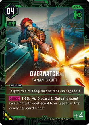 Overwatch - Panam's Gift (Epic) (093) - Welcome to Night City Retail Foil - Card Brawlers