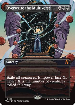 Overwrite the Multiverse (Borderless) (FRA-445) - Reality Fracture Foil - Card Brawlers