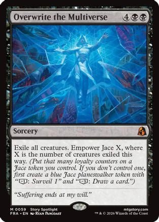 Overwrite the Multiverse (FRA-059) - Reality Fracture Foil - Card Brawlers