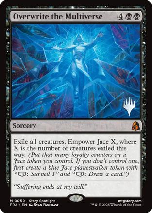 Overwrite the Multiverse (PPFRA-059) - Promo Pack: Reality Fracture Foil - Card Brawlers