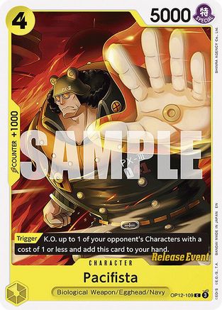 Pacifista (OP12-109) - Legacy of the Master Release Event Cards - Card Brawlers