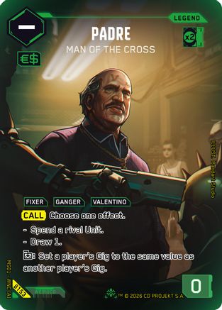 Padre - Man of the Cross (ILegend) (B153) - Welcome to Night City Beta Foil - Card Brawlers
