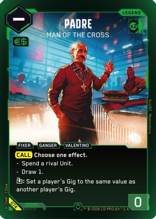 Padre - Man of the Cross (Rare) (074) - Welcome to Night City Retail Foil - Card Brawlers