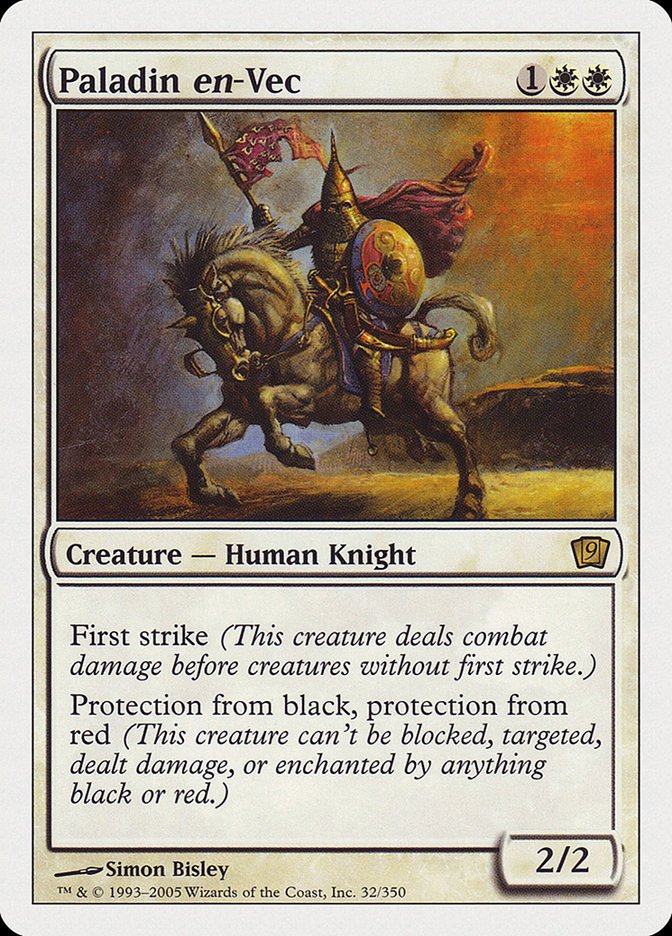 Paladin en - Vec (9th Edition) [Oversize Cards] - Card Brawlers