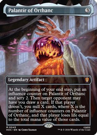 Palantir of Orthanc (Borderless) (HOC-045) - The Hobbit: Eternal-Legal Foil - Card Brawlers