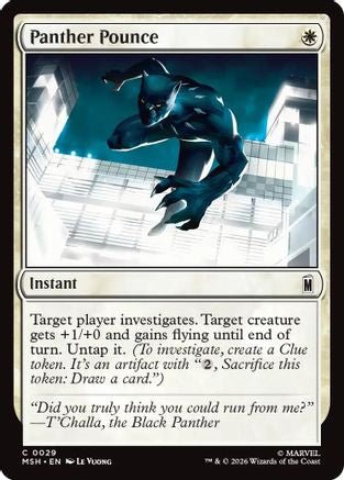 Panther Pounce (MSH-029) - Marvel Super Heroes - Card Brawlers