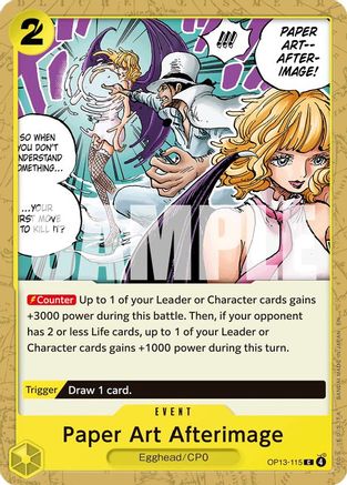 Paper Art Afterimage (OP13-115) - Carrying On His Will - Card Brawlers