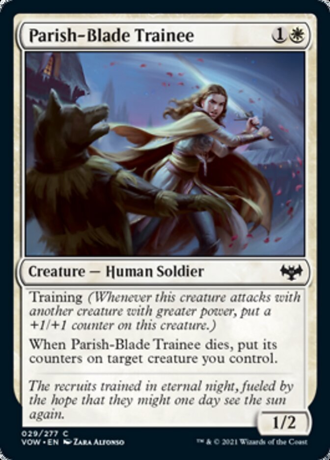 Parish - Blade Trainee [Innistrad: Crimson Vow] - Card Brawlers