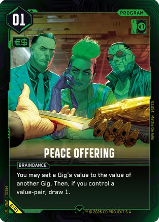 Peace Offering (B101) - Welcome to Night City Beta - Card Brawlers