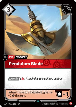 Pendulum Blade (011/166) - Vendetta Foil - Card Brawlers