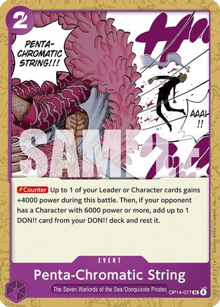 Penta-Chromatic String (OP14-077) - The Azure Sea's Seven - Card Brawlers