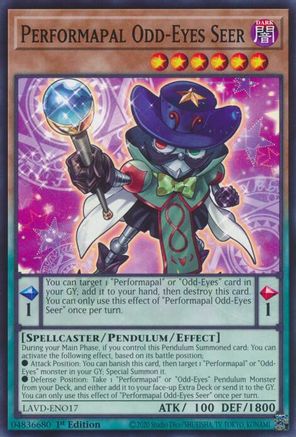 Performapal Odd-Eyes Seer (LAVD-ENO17) - Legendary Arc-V Decks 1st Edition - Card Brawlers