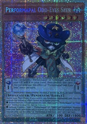 Performapal Odd-Eyes Seer (Starlight Rare) (LAVD-ENO17) - Legendary Arc-V Decks 1st Edition - Card Brawlers