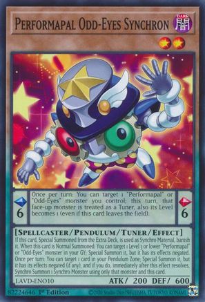 Performapal Odd-Eyes Synchron (LAVD-ENO10) - Legendary Arc-V Decks 1st Edition - Card Brawlers