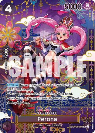 Perona - OP06-093 (SP) (OP06-093) - The Azure Sea's Seven Foil - Card Brawlers