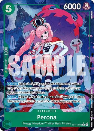Perona - OP14-033 (Alternate Art) (OP14-033) - The Azure Sea's Seven Foil - Card Brawlers