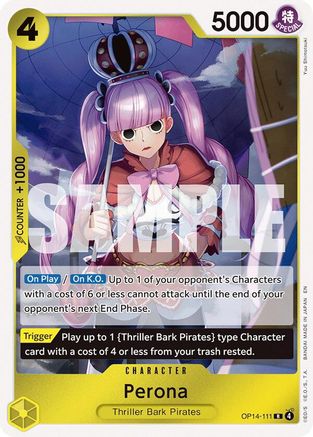 Perona - OP14-111 (OP14-111) - The Azure Sea's Seven Foil - Card Brawlers