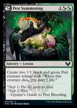 Pest Summoning [Strixhaven: School of Mages] - Card Brawlers