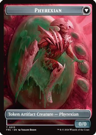 Phyrexian // Incubator Double-Sided Token (FRC-13 // 13) - Commander: Reality Fracture - Card Brawlers
