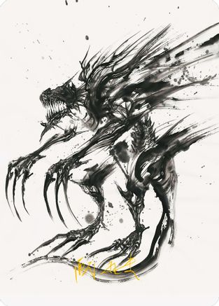 Phyrexian Obliterator Art Card (Gold-Stamped Signature) (ASONE-071) - Art Series: Phyrexia: All Will Be One - Card Brawlers