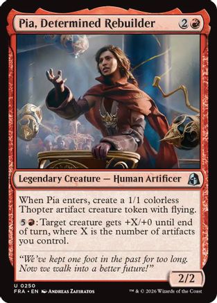 Pia, Determined Rebuilder (FRA-250) - Reality Fracture Foil - Card Brawlers