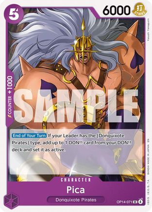 Pica (OP14-071) - The Azure Sea's Seven - Card Brawlers