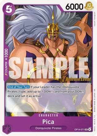Pica (OP14-071) - The Azure Sea's Seven Release Event Cards - Card Brawlers