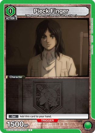 Pieck Finger (054) (UEX07BT/AOT-2-054) - UEX07BT Attack on Titan Vol 2 - Card Brawlers