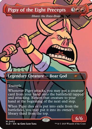 Pigsy of the Eight Precepts - Ilharg, the Raze-Boar (SLD-2402) - Secret Lair Drop Series - Card Brawlers