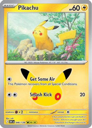 Pikachu (046/128) - Holofoil [ME 30th Celebration] - Card Brawlers