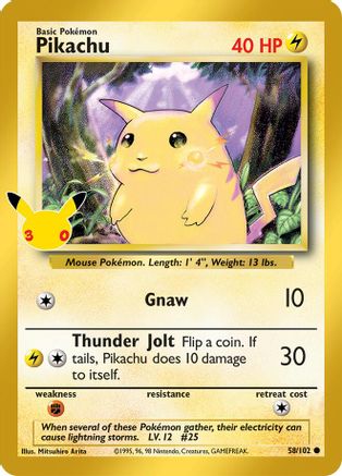 Pikachu (058/null) - Holofoil [ME 30th Celebration Classic Collection] - Card Brawlers